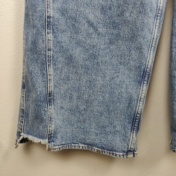 Good American Good Skate Wide Leg Jeans Womens 15 Acid‎ Wash Baggy Y2K - Picture 5 of 10